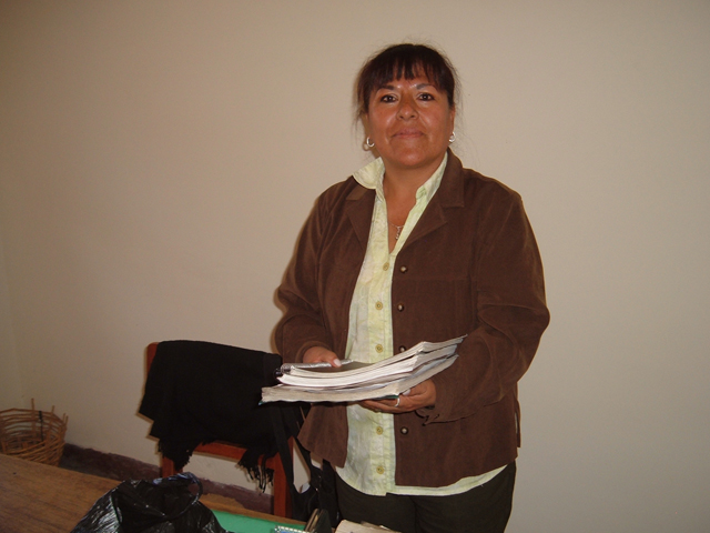 Quechua Lehrerin Hilda